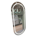 Espelho Led Oval Camarim Penteadeira 170 X 70 Touch Screen