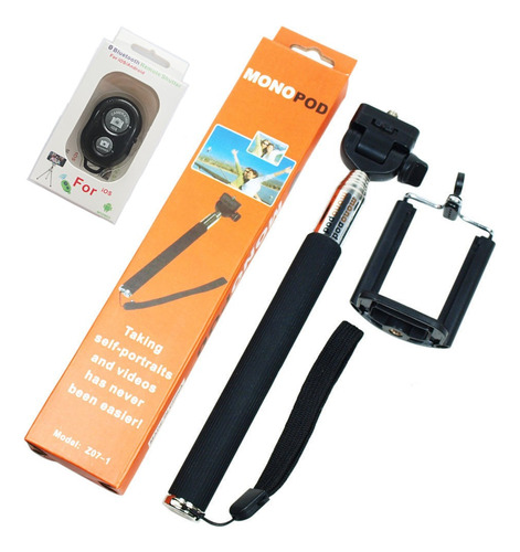 Monopod Bluetooth Soporte Selfie Celular Camara Ios Android