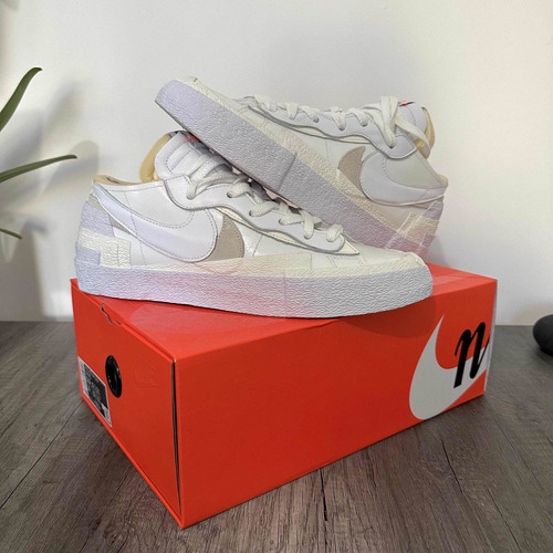 Nike Sacai Blazer Low White 9.5mx / 11.5us