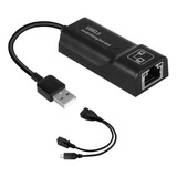 Adaptador Lan Ethernet On The Go Streaming Sticks Micro Usb