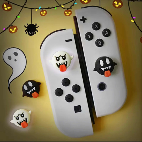 Cubre Análogo Nintendo Switch Con Diseño Fantasma De Mario