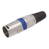 Conector Xlr Cannon Macho 3 Vias Com Rosca Pacote C/ 5 Tozz