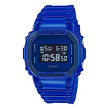 Reloj Casio Dw-5600sc Colores Surtidos Relojesymas Correa Azul Sb-2d Bisel Celeste/blanco Fondo Gris