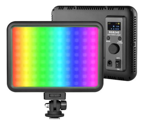 Panel De Luz P/videos 240led Mm-240 Luces Rgb Calida/fria