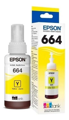 Tinta Epson T664 Amarillo L355 L365 L380 L395 664 Original