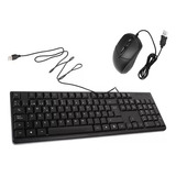 Kit Combo Teclado Y Mouse Alámbrico H-8810 Negro