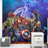 Papel Adesivo Quarto Menino Avengers Vingadores 2,00 X 1,00 Cor Papel De Parede Liga Da Justiça