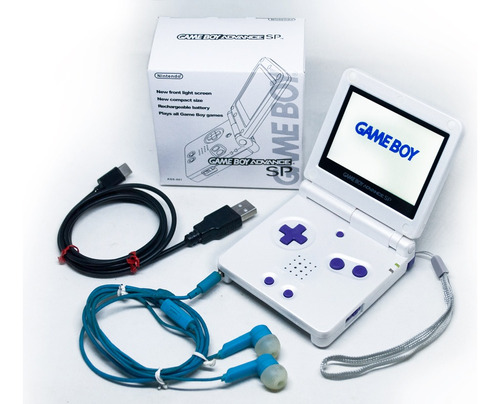Gameboy Sp Pantalla Ips Mod Audifono Usb-c Nintendo Gba Sp