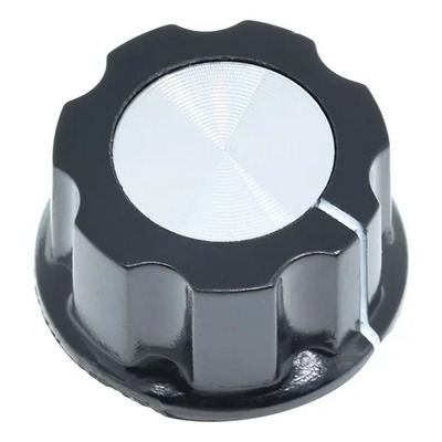 Botão Knob Baquelite Mf-a03 Preto Com Parafuso | Frete grátis