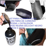 Kit Forrar Fibra De Carbono Real Tela 100x25cm + Kit Resinas