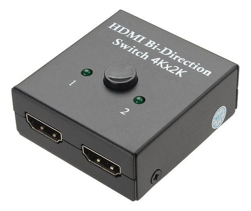 Chaveador Swither Seletor Hdmi 2x1 Divisor Splitter Hdmi 1x2