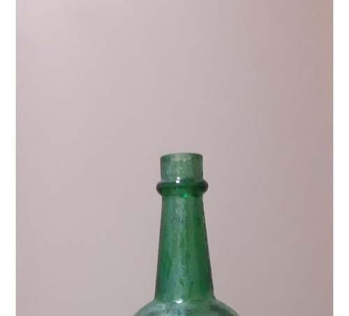 Botella Botellón Antiguo Vino Trotta Vidrio Desgastado Deco