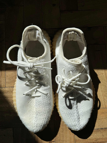 Zapatillas adidas Yeezy Boost White Talle 9 Uk Originales