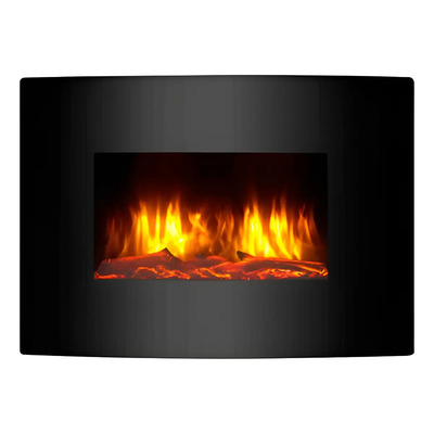 Chimenea Calidus Eléctrica Calentador Calefactor 1500w Negro