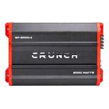 Amplificador Estéreo 4 Canales Crunch Gp-2000.4 2000w