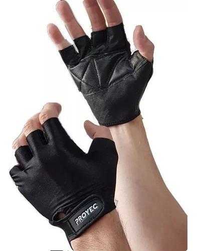 Guantes Gym Proyect Cuero Sintético Y Lycra Xl