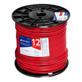 Carrete 500mt Cable Calibe 12 Thhw-ls Rojo Voltech 40125