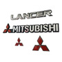 Emblema Gl  Cromado  Mitsubishi Lancer Gl Bal