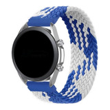 Pulseira 22mm Nylon Trançada Infinito Para Amazfit Gtr 47mm Cor Azul/branco [tam. M] (pulso 185 Até 195mm)