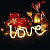 Letrero Decorativo Led Diseño Love Color Neon