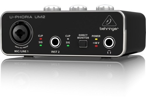 Behringer Um2 Interfaz De Audio 2x2 Usb 48v