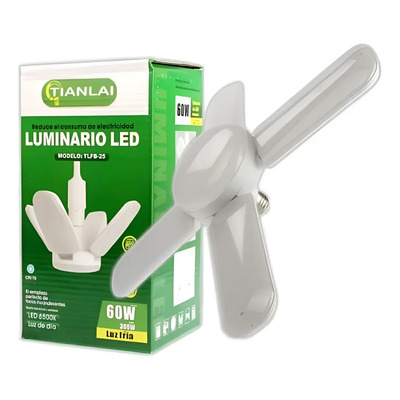 Foco Diseño Tipo Ventilador Resiste Polvo Humedad 60w C4s | MercadoLibre