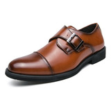 Zapatos Formales Monk Straps Para Hombre, Tallas 38-48