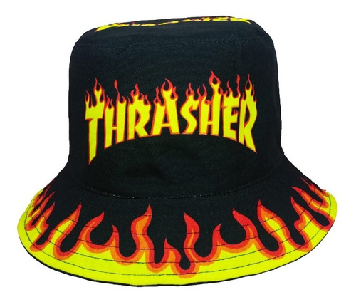 Gorro Bucket Hat, Sombrero De Pescador Estilo Thrasher