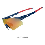 Gafas De Ciclismo Gw Flint Full Color Azul/rojo