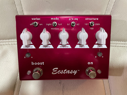 Pedal Bogner Ecstasy Red - Top Distortion - Super Conservado