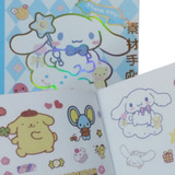 Cuadernito Stickers Cinnamoroll Kuromi Kitty Melody Sanrio