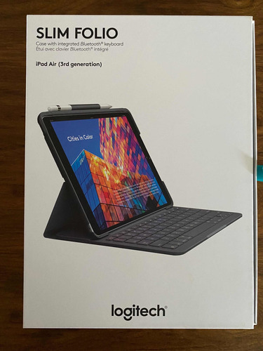 Case Con Teclado Bluetooth Para iPad Air Slim Folio Logitech