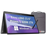 Laptop Hp Envy X360 15.6'' Ryzen 5 32gb 512gb Ssd -negro