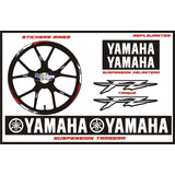 Kit Stickers Yamaha Fz16 Rines Tanque Barras Suspension