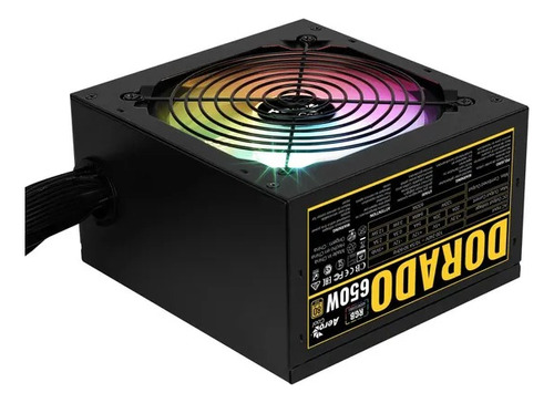 Aerocool Dorado 650w, 80 Plus Gold, Rgb, Apfc