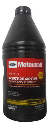 Aceite Sintetico 5w40 Motorcraft X 1ltr