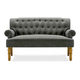 Love Capitonado Guido Lino Gris 1pz Sofa Sillon Sala Plaza