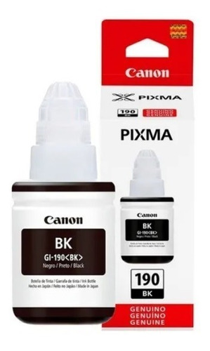 Tinta Canon Gi-190 Pixma G1100 G2100 G3100 G4100 Original