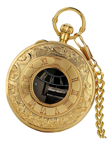 A Reloj De Bolsillo De Cuarzo Antiguo Reloj De Cadena