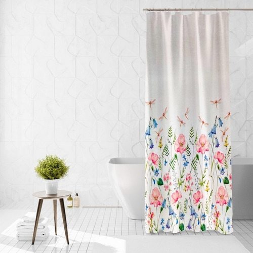 Cortina De Baño Luxury Línea Vintage 1.80 X 1.80 M + Envio