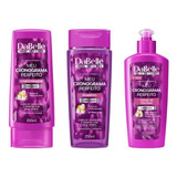 Kit Dabelle Meu Cronograma Perf Shampoo+cond+creme Pentear