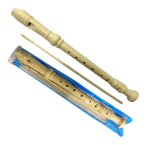 Instrumento Flauta Dulce Importada + Estuche + Limpiador 