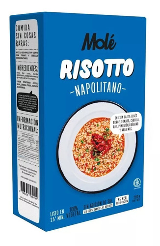 Risotto Napolitano Molé - 100% Vegetal - X 200gr