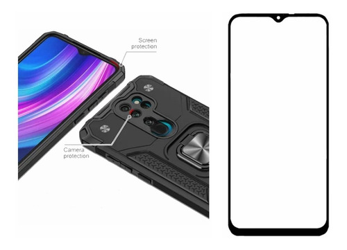 Capa Anti-choque Protetora Para Redmi Note 8 Pro+pelicula 3d