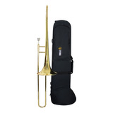 Trombone De Vara Sib Laqueado Spring Tv-200sp Bocal E Estojo