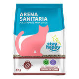 Arena Aglutinante Para Gatos  Stay Happy 4 Kg Varios Aromas 