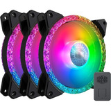 3 Ventiladores Cooler Master 120mm Masterfan Mf120 Prismatic