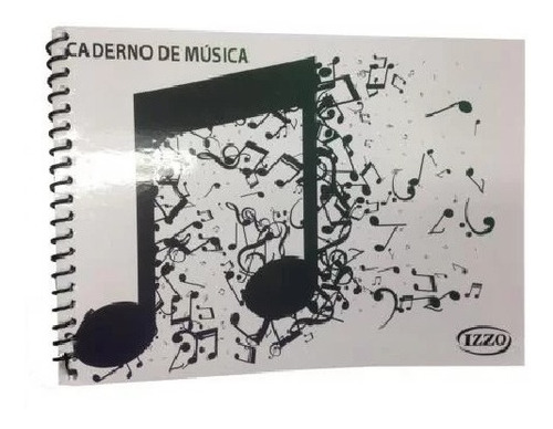Caderno De Musica Para Estudo Pautado 100 Folhas Espiral Peq