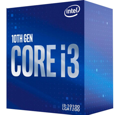 Processador Intel I3-10100 3.60ghz Até 4.3ghz Quad Core 