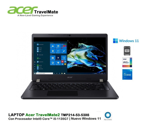 Laptop Acer Travelmate P2 Core I5-1135g7 16gb 512gb 14hd W11